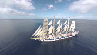 Star Clipper  Royal Clipper meet at Sea [upl. by Kulsrud]