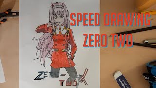 Speed Drawing  Zero Two [upl. by Gide914]