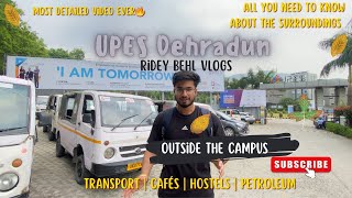 Upes Dehradun outside campus tour vlog🔥 Most detailed video ever💯  Ridey behl vlogs vlogger [upl. by Berty]