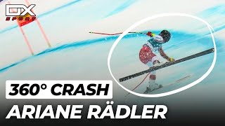 Alpine Ski Ariane Rädler crash at Kvitfjell  SuperG  2024 🇮🇹 [upl. by Coonan]