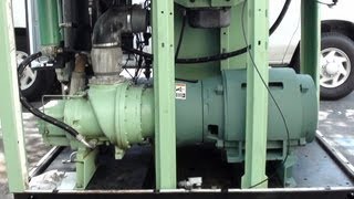 How a oil flooded rotary screw air compressor works [upl. by Nodnalb]