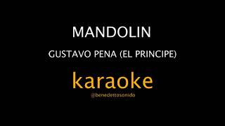 KARAOKE  Mandolin  Gustavo Pena El príncipe [upl. by Ardnossac262]