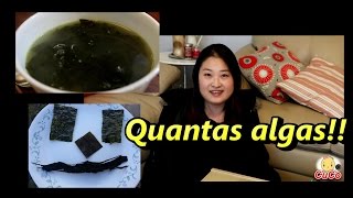 Diferentes algas coreanas e Miyok guk [upl. by Irtimd]