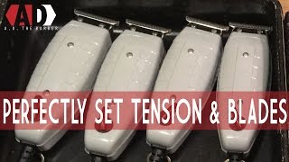 Perfectly Adjust Your Andis TOutliner Tension and Blades  How to AD the Barber [upl. by Htilil699]