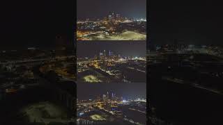 Lake Night Cleveland views from the Westside Market cleveland drone shorts nightscape cityscape [upl. by Ebberta]