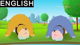 Two Hungry Dogs  Aesops Fables  AnimatedCartoon Tales For Kids [upl. by Ymmij]