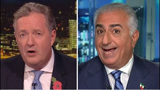 IsraelHamas War Crown Prince Of Iran Tells Piers Morgan Regime quotIs The Godfather Of Terrorismquot [upl. by Aleacin887]