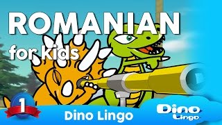 Learn Romanian for kids  Animals  Online Romanian lessons for kids  Dinolingo [upl. by Doersten]