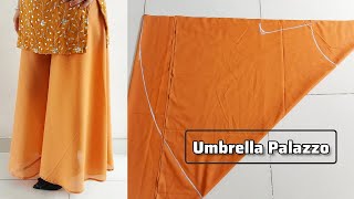 Umbrella Palazzo Cutting and Stitching in Easy Way  Circular Palazzo Cutting and Stitching Tips [upl. by Sama]