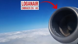 Loganair Embraer ERJ145 ✈ Departing Teesside Airport [upl. by Gehman]