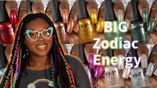 OPI Big Zodiac Energy Fall 2023 Nail Polish Collection Swatches [upl. by Park]