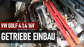 VW Golf 4 14 16V  weiter am Getriebe Austausch 22 cars tutorial diy [upl. by Oby]