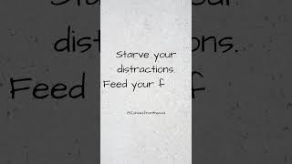 Starve and Feed motivation inspiration quotes lifelessons lifequotes youtubeshorts [upl. by Ji]