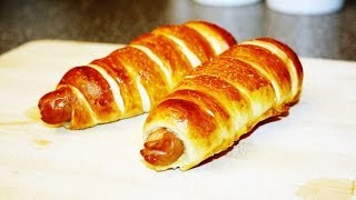 REZEPT PRETZEL DOG  PRETZEL DOGS  WURST IM BREZELTEIG  schnell amp einfach selber machen [upl. by Essined]