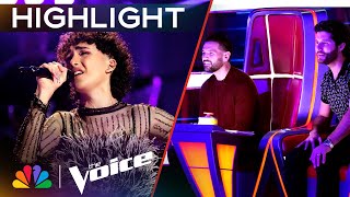 Frank Garcia Delivers an INCREDIBLY MOVING Performance of quotEl Tristequot  The Voice Knockouts  NBC [upl. by Cia469]