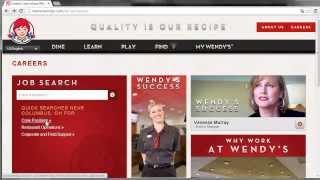 Wendys Application Online Video [upl. by Gallenz697]