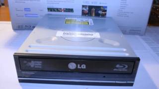 LG BH10LS30 BluRay Brenner Retail schwarz 10x LightScribe SATA Unboxing 1080p [upl. by Ettenajna233]