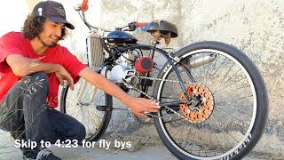 76MPH HUFFY KTM 2 STROKE BEACH CRUISER BICYCLE   MOTORIZED BIKE Part 2 [upl. by Haliehs725]