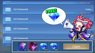 CLAIM FREE MLBB DIAMONDS REDEEM CODES THIS JANUARY 2024  FREE 1000 DIAMONDS GIVEAWAY  TONGITS GO [upl. by Ytsud]