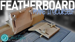 DIY featherboard  how to make a fingerboard for a table saw [upl. by Launce]