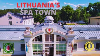 Birštonas Spa Resort  Lithuania by drone [upl. by Zedecrem]