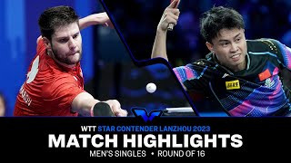 Dimitrij Ovtcharov vs Zhou Qihao  MS R16  WTT Star Contender Lanzhou 2023 [upl. by Ahsaenat]