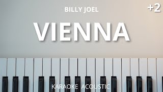 Vienna  Billy Joel Karaoke Acoustic Piano Higher Key [upl. by Pillihpnhoj]