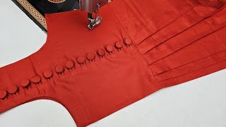 Very Creative and Latest Dori And Pintucks Kurti Design Cutting and Stitching [upl. by Bartle]