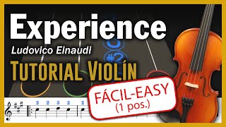 Experience básico  Ludovico Einaudi  Violín Play Along 🎻 [upl. by Pouncey]