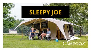 Campooz tenttrailer Sleepy Joe  de vouwwagen met kingsize bed en slapen in de lengte [upl. by Poucher]