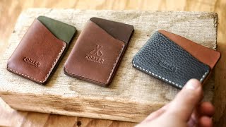 Super Easy Leather Wrap Wallet Tutorial with PATTERNS [upl. by Eide]