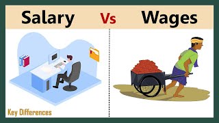 Salary Vs Wages  Difference between them with Examples [upl. by Atenik34]