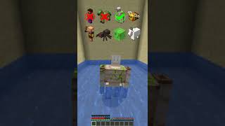 Laser Pit Test vs Different Mobs Survival meme shorts minecraft [upl. by Bills487]