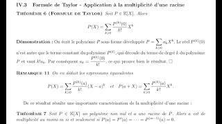 Deux démonstrations sur les polynômes [upl. by Anitsim]