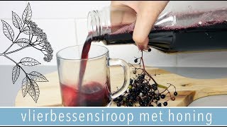 Vlierbessensiroop met honing 🍯 maak je eigen hoestdrank  RENSKE VISSER GEWICHTSCONSULENT [upl. by Hsenid]