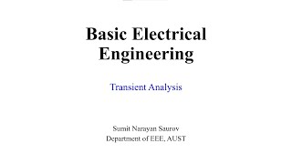 Transient Analysis Part  2 [upl. by Fabrianna]