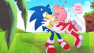 What a great day ❤️❤️❤️ • SONAMY  SONIC • COMIC [upl. by Conlen768]