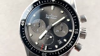 Blancpain Fifty Fathoms Bathyscaphe Chronographe Flyback 5200111070B Blancpain Watch Review [upl. by Ragucci]