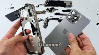 iPhone 15 Pro Max Titanium Teardown Whats different inside from the old series🤔 [upl. by Abbottson]