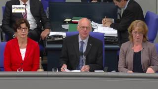 Bundestag beschließt Ehe für alle  Bundestagspräsident Lammert verkündet Ergebnis am 300617 [upl. by Aihsilat]