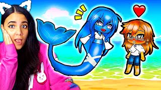 🧜‍♀️ The Siren and The Human 🧜‍♂️ A Mermaid Gacha Life Mini Movie Love Story Reaction [upl. by Cassey]