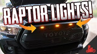 Toyota Tacoma Raptor Lights by TacomaBeast LED Grill Lights [upl. by Ahsrats]