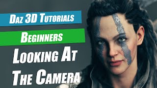 Daz 3D Beginners Tutorial  How To Point Eyes At The Camera [upl. by Mohn]