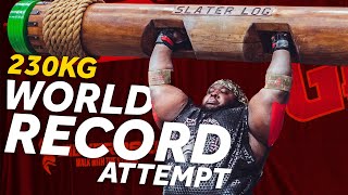 Strongmen GIANTS attempt 230kg507lbs Log Lift  Iron Biby  Luke Stoltman [upl. by Noll226]