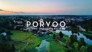 Porvoo Old Town  Finland Aerials Drone 4K [upl. by Jobyna]