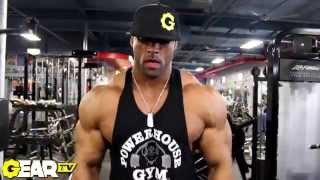 IFBB Pro Bodybuilder Juan DIESEL Morel Trains Delts  20000 calorie cheat days [upl. by Annhoj460]