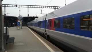 Ausfahrt TGV POS 4406 der SBB aus Zürich HBF HD [upl. by Mayda]