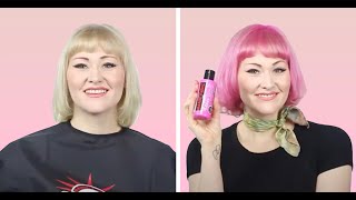 DYE YOUR HAIR IN ONE MINUTE WITH MANIC PANIC [upl. by Lednyc]