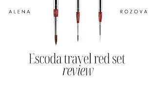 Review of Escoda travel red set [upl. by Ulla]