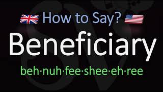 How to Pronounce Beneficiary CORRECTLY Meaning amp Pronunciation [upl. by Arammahs]